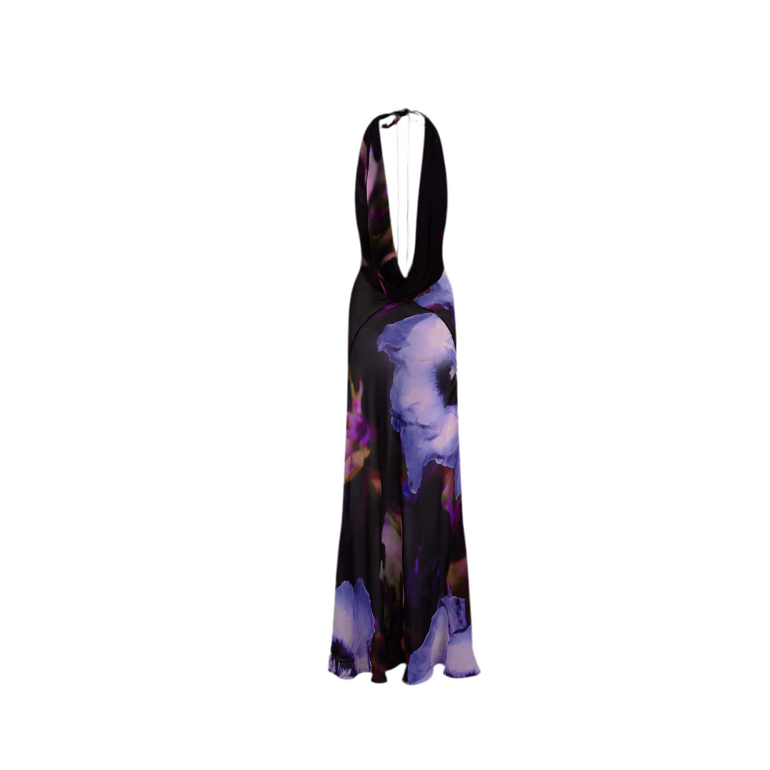 FloraÉclat – Elegantes Blumen-Maxikleid
