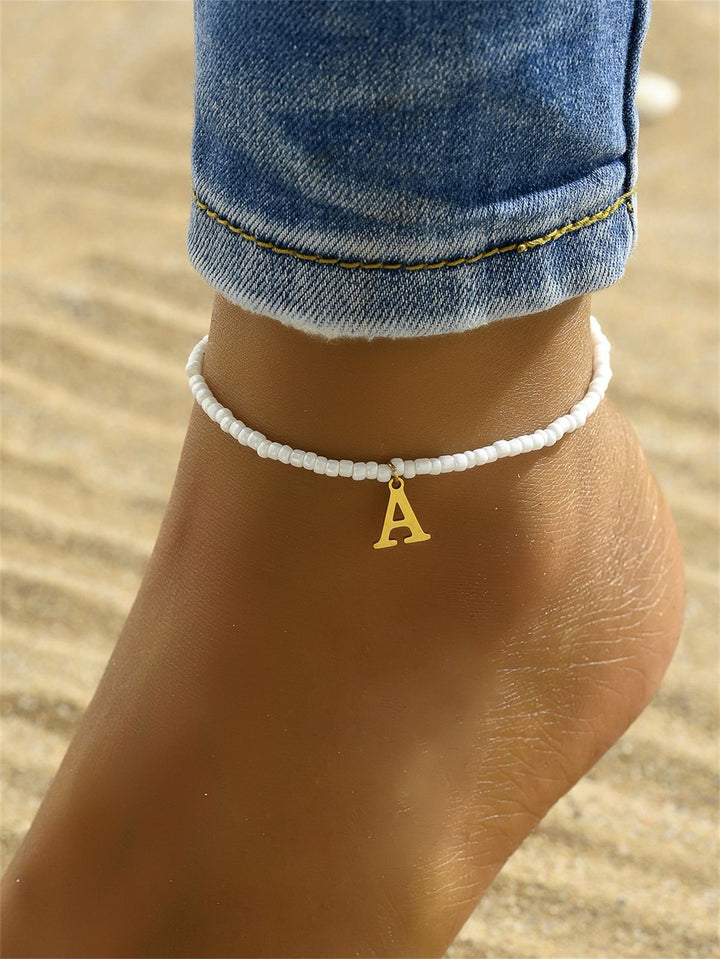 Boho Letter Anklet