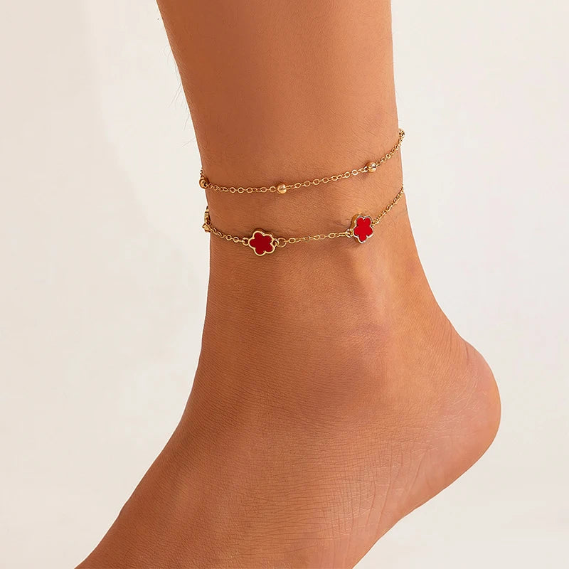 Giona anklet - set of 2