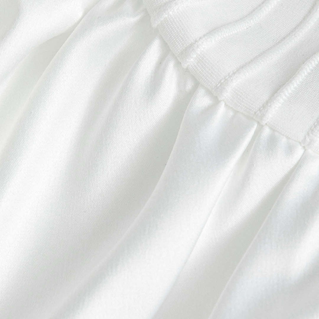 Weißes Puffer Kleid