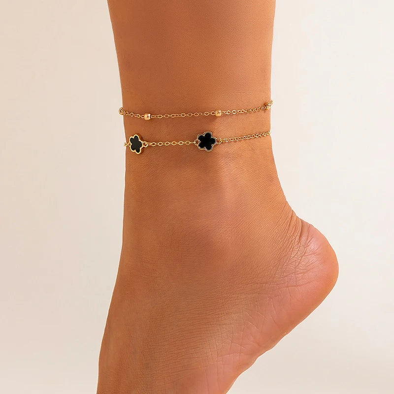 Giona anklet - set of 2