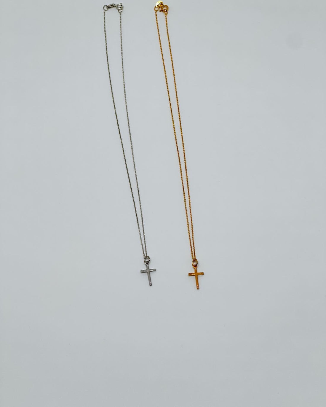 Casual Cross Necklace 14 Carat Gold Plated