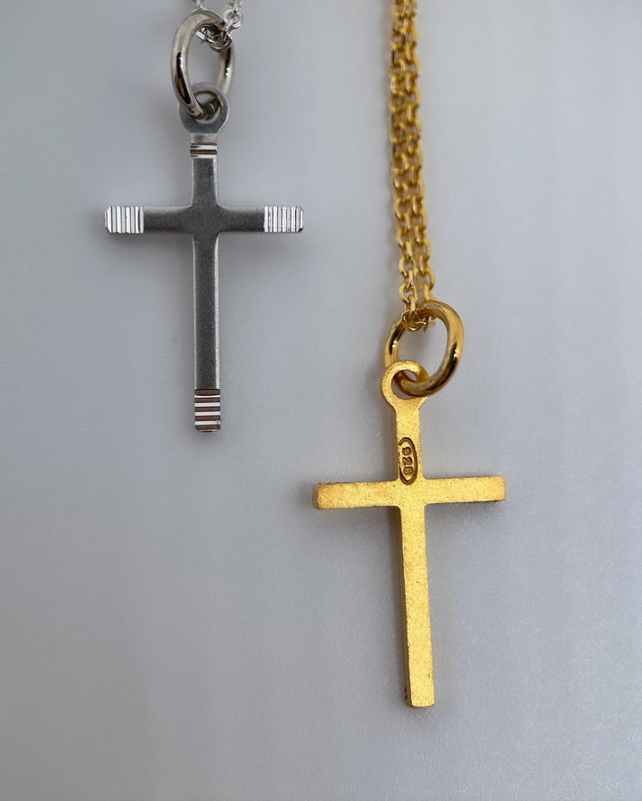 Casual Cross Necklace 14 Carat Gold Plated