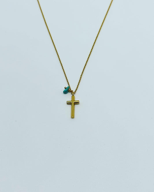 Delos Cross Necklace