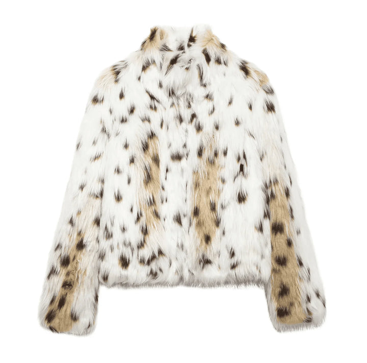 Animal Faux Fur Jacke