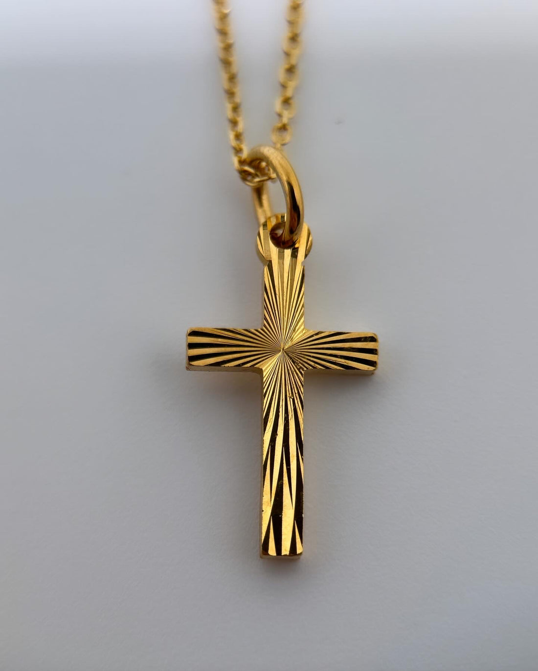 Timeless Cross Necklace 14 Carat Gold Plated