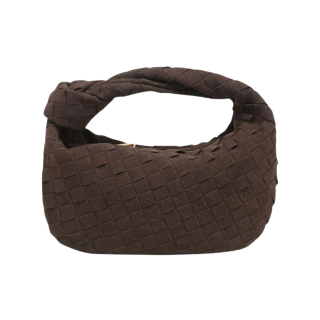 Ava Luxe Weave Wildlederhandtasche