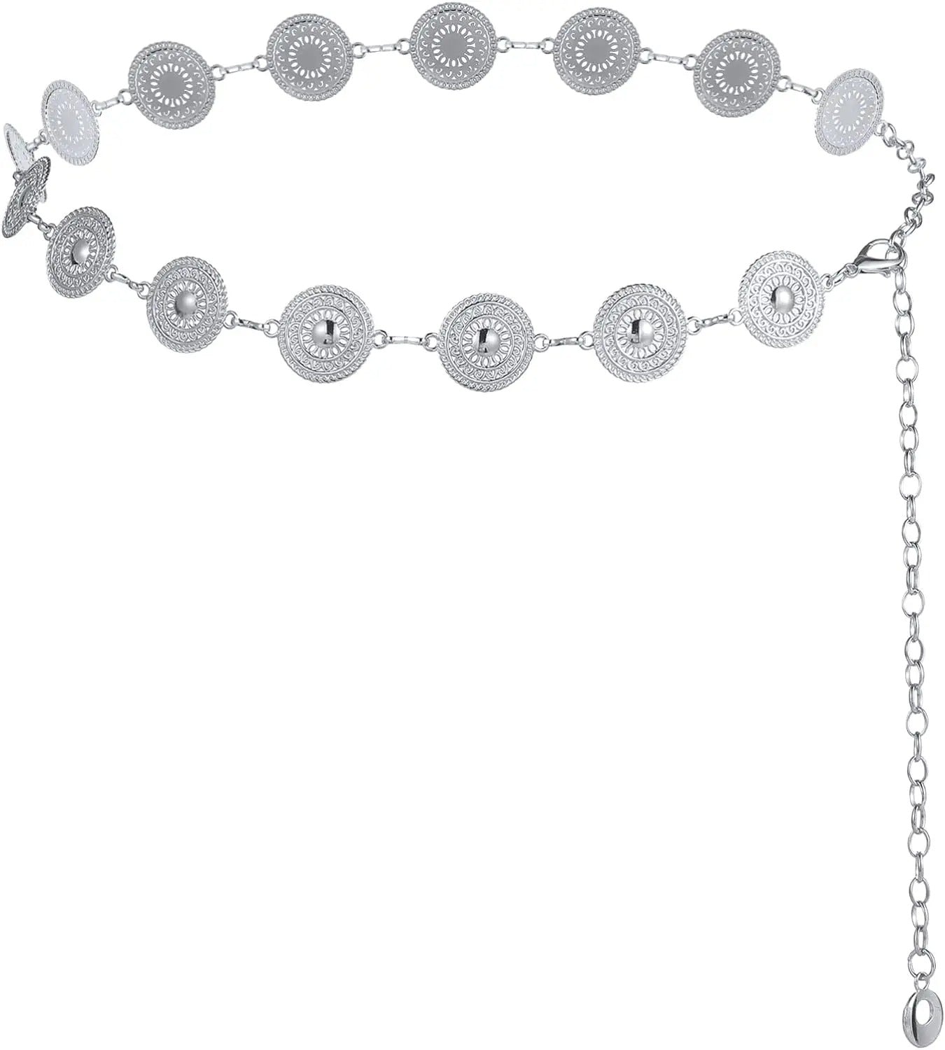 Western Concho Kettengürtel – Verstellbar & Elegant