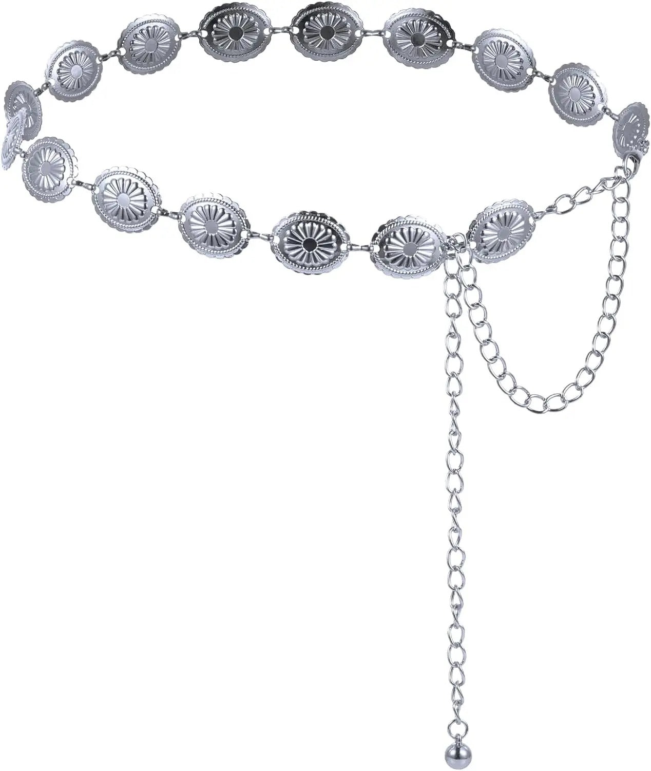 Western Concho Kettengürtel – Verstellbar & Elegant