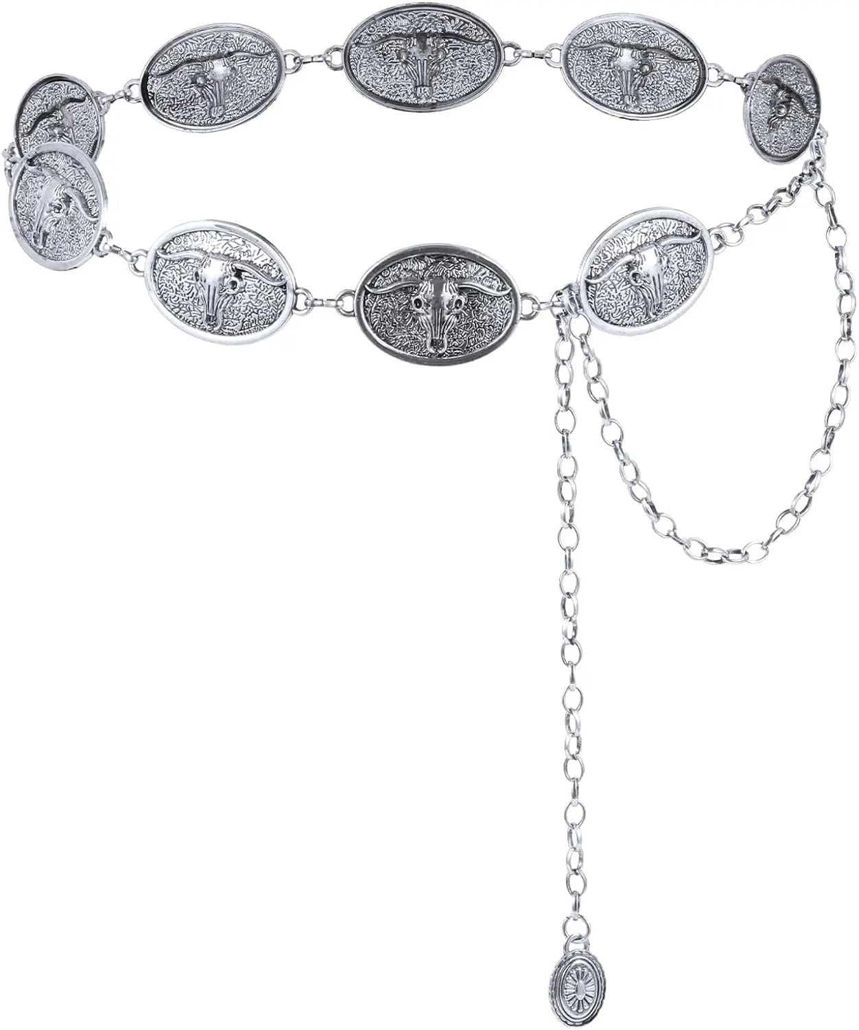 Western Concho Kettengürtel – Verstellbar & Elegant