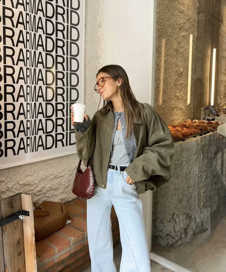 Oversize Suede Jacket