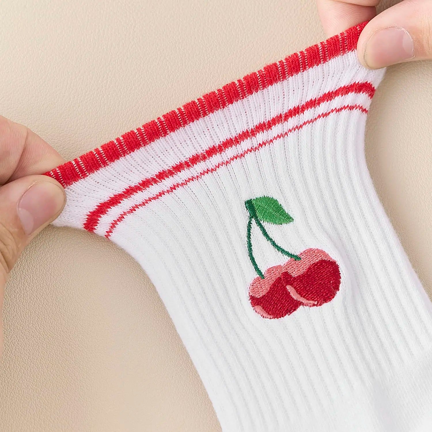 Pilates Socken Cherry Damen 3er Set