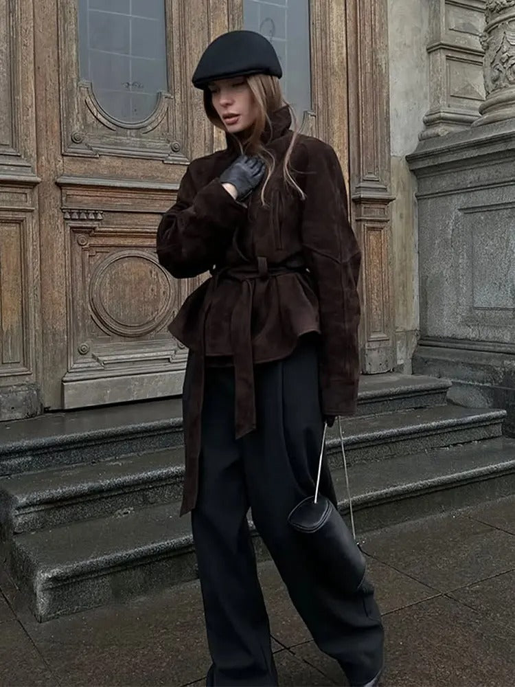 Liora Wildleder Oversize