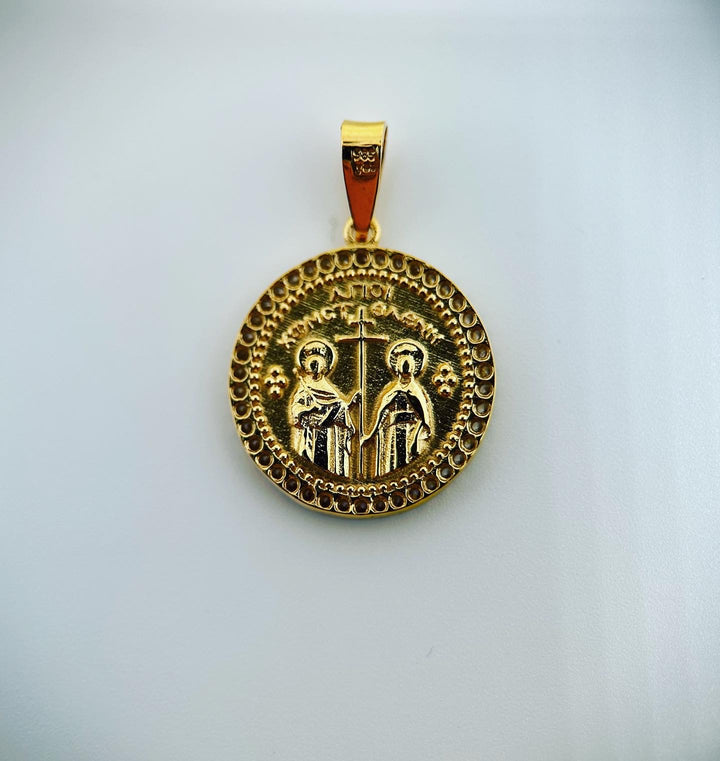 Golden Corfu small necklace pendant