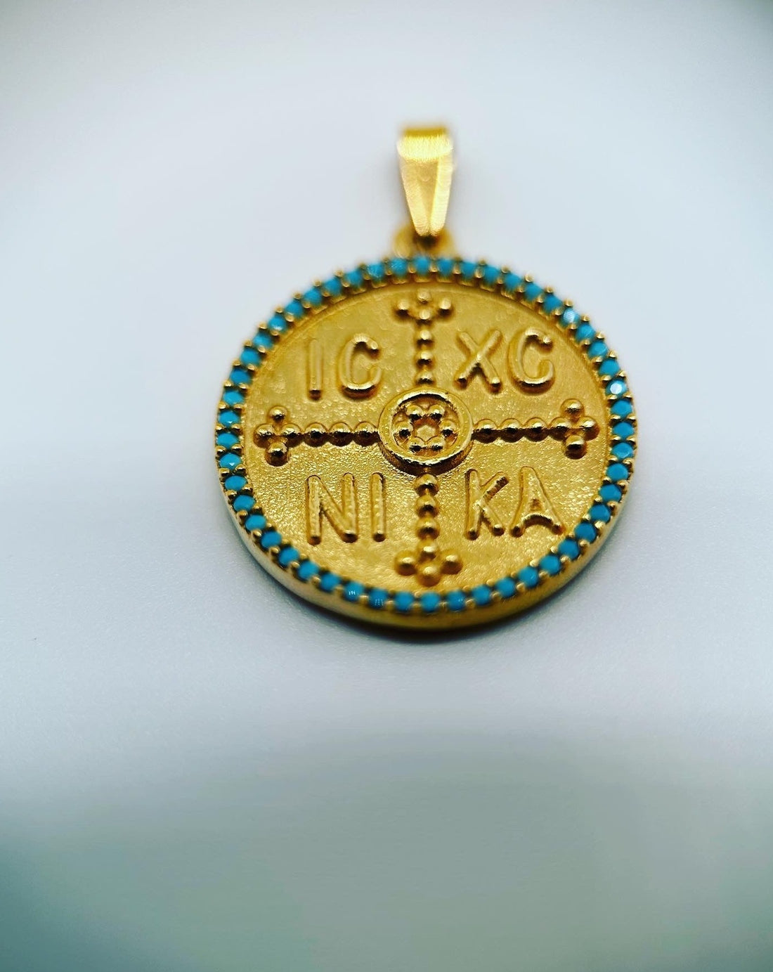 Golden Pylos Necklace Pendant