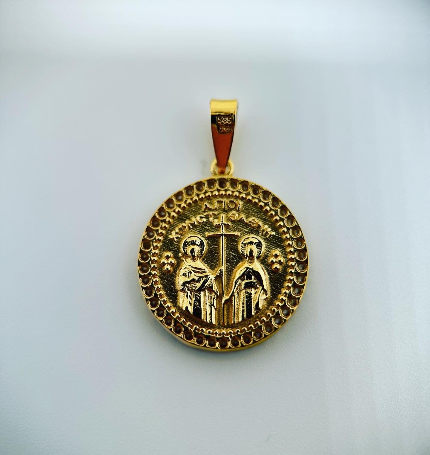 Golden Pylos Necklace Pendant